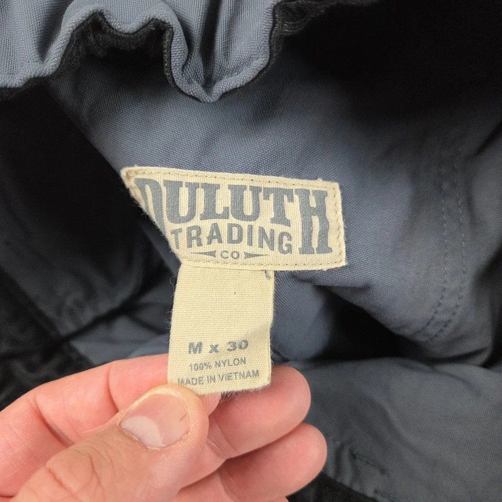 Duluth Trading Co Dry On The Fly Pants Men Mx30 (30x24) Gray Cargo Outdoor Nylon